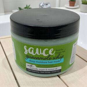 NEW Sauce Beauty Guacamole Whip Deep Moisture Hair Mask 12oz Avocado Argan Monoi